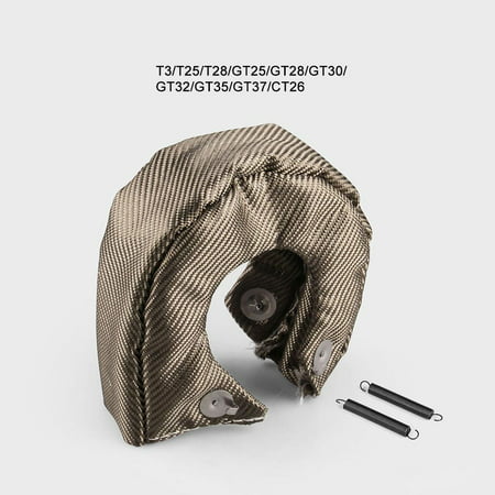 T3 Titanium Lava Fiber Turbo Blanket Heat Shield Barrier Turbocharger Cover Wrap